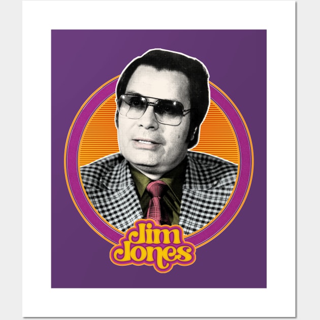 Jim Jones // Retro 70s Style Design Wall Art by DankFutura